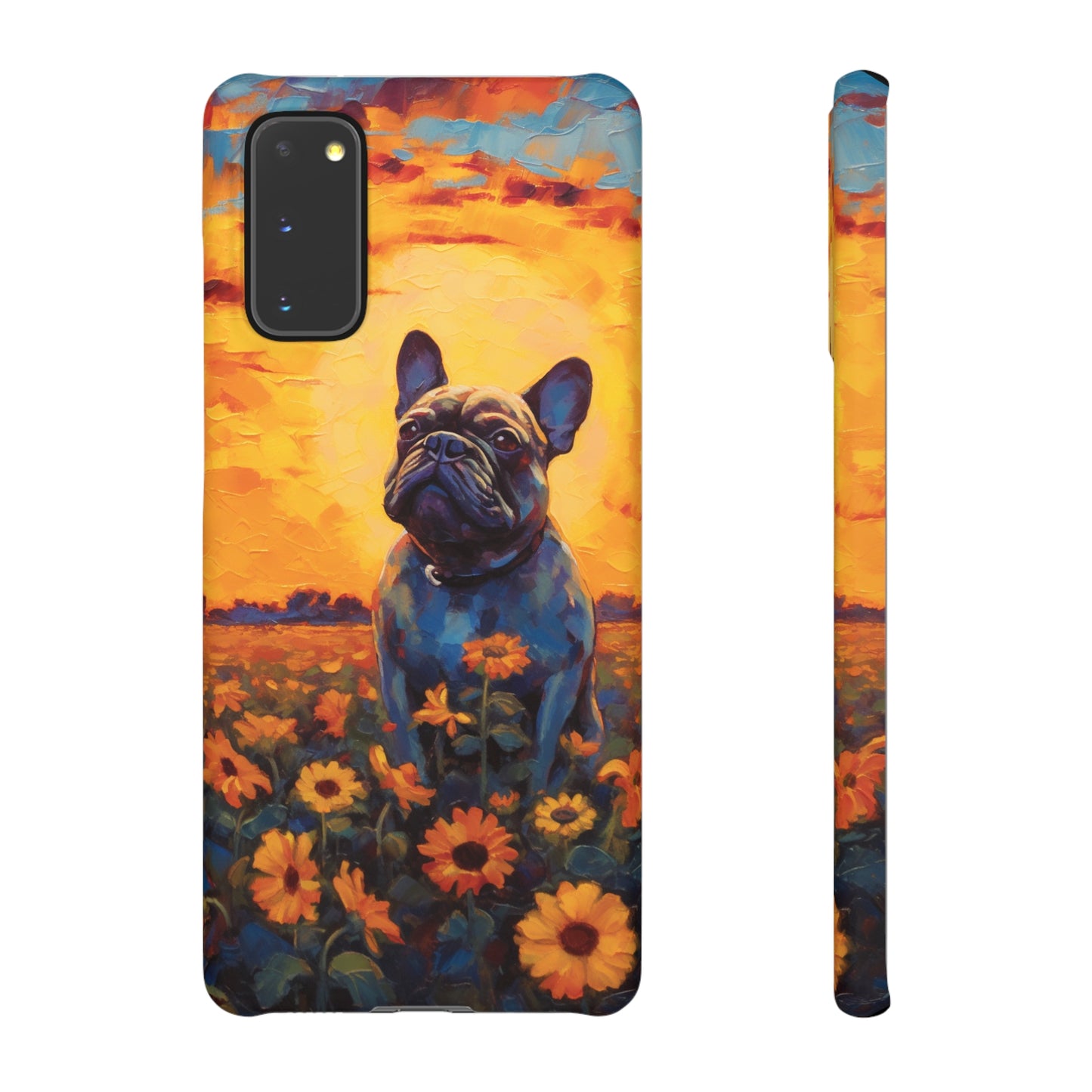 Frenchie Sunflower Sunset Serenade