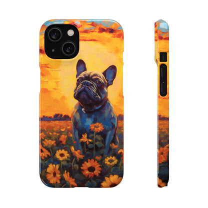 Frenchie Sunflower Sunset Serenade